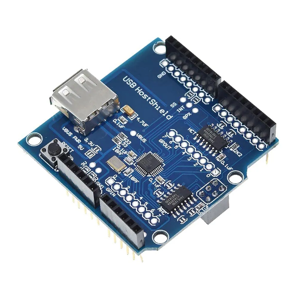 Shield USB Host iHaospace Arduino UNO MEGA compatibil Android ADK placă extensie